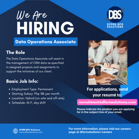Data Operations Associate_May 2025 Data Operations Associate